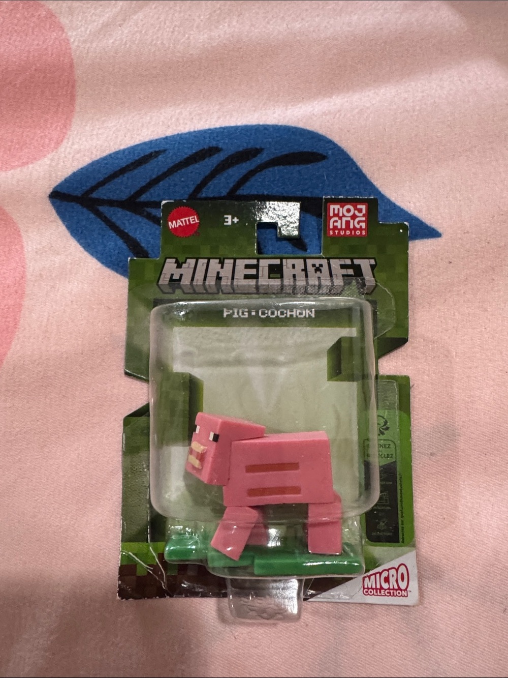 Mattel Minecraft Pig Micro Figure - Pink